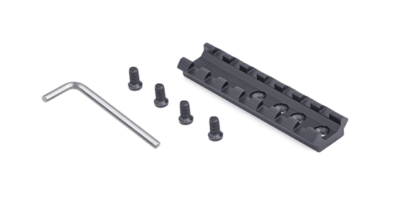 Aluminum Alloy Shotgun Picatinny Rail 0.019kg Black Shot Gun Parts