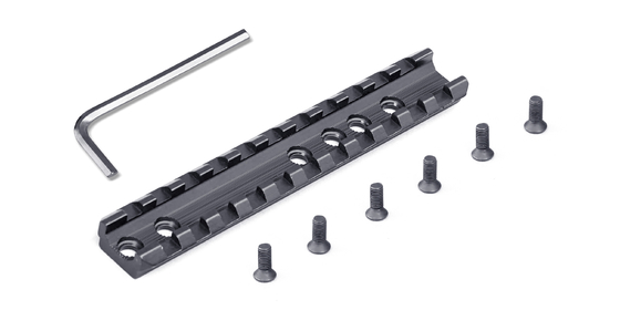 Aluminum Alloy 0.018kg Shotgun Picatinny Rail 120mm Shot Gun Part